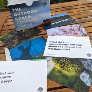 A few of the coaching cards with photographs and quesions